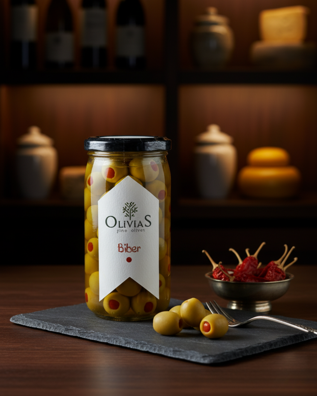 Olive【みんみ】 Olivias Biber Dolgulu Zeytin 370 CC – Olivias Fine Olives