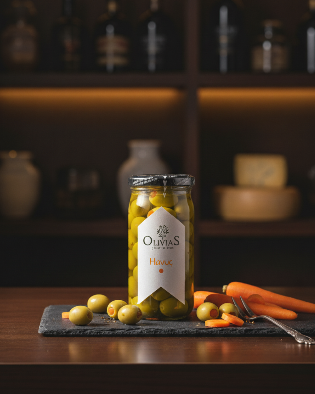 Olivias Havuç Dolgulu Zeytin 370 CC