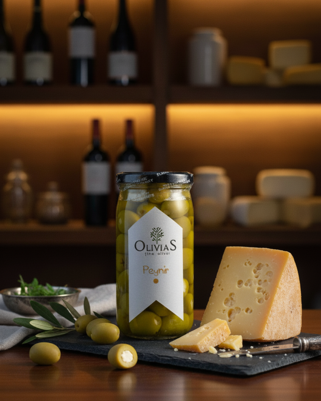 Olivias Peynir Dolgulu Zeytin 370 CC