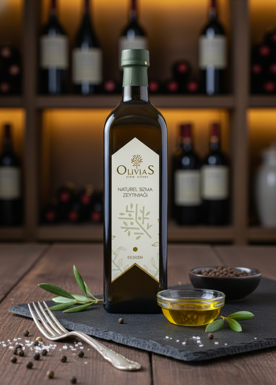 Olivias 1 L Zeytinyağı - Cam Şişe